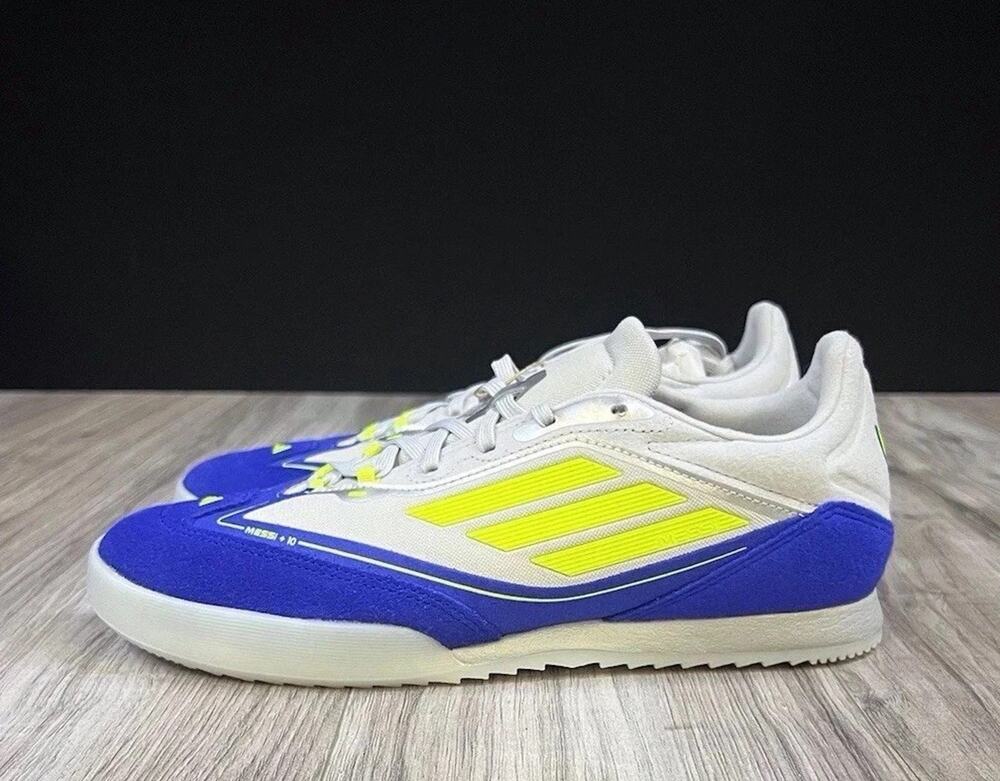 adidas F50 Freestyle Messi Silver Yellow Blur JH8830 Mens Size 8 Shoes NEW